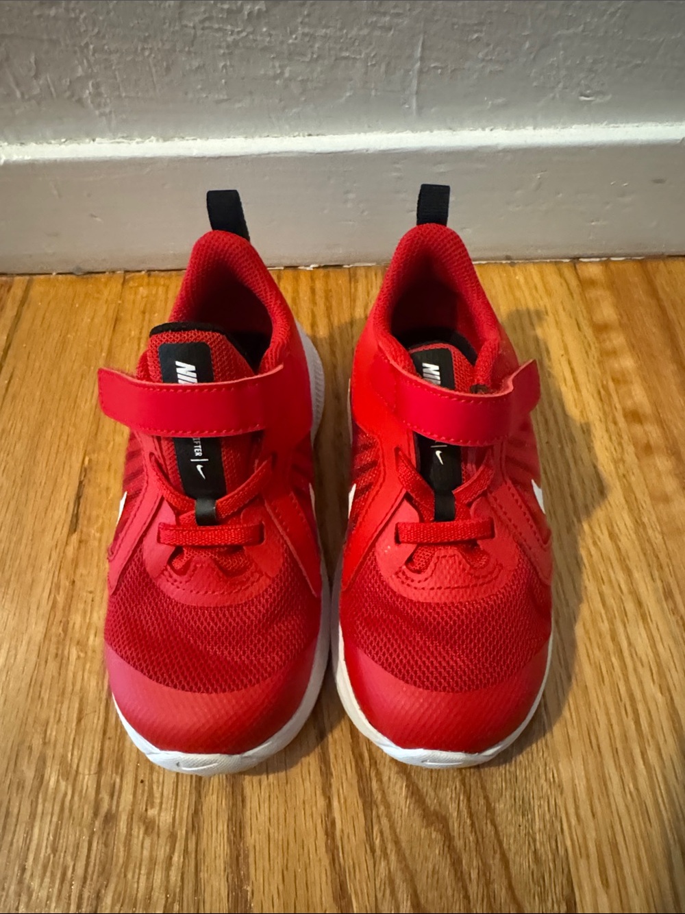 Nike Kids Red Velcro Athletic Sneakers